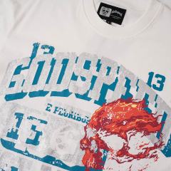 Flame Skull No.13 Back Print Washed Tee 29098137