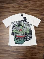 Cracked 3D letter white loose-fitting drop-shoulder short-sleeved T-shirt 29069167