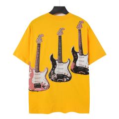 Skull Guitar Band Print Washed Tee 29098140
