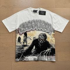 White Tomb Zombie Rhinestone Print Washed Tee 29105640