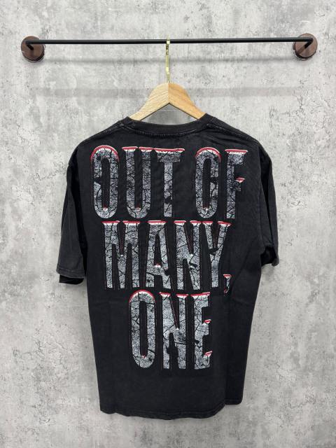Vintage doomsday ruins submerged Statue of Liberty cracked slogan distressed T-shirt 29053411