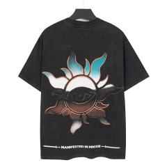 Face-Covering Statue of Liberty Print Washed Tee 2 colors 29098148