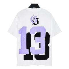 Flame Skull No.13 Back Print Washed Tee 29098137