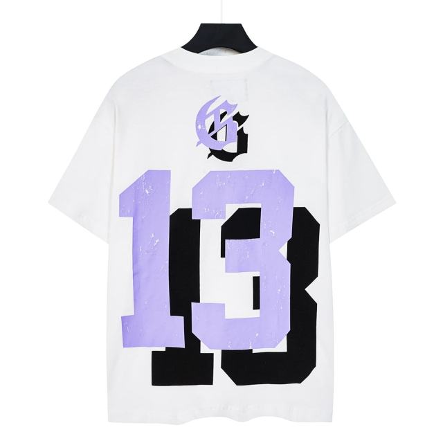 Flame Skull No.13 Back Print Washed Tee 29098137