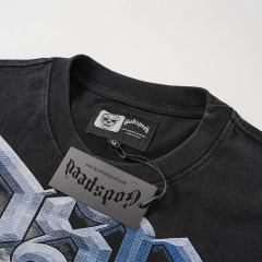 Giant Mechanical Skull Blood Print Washed Tee 29098139