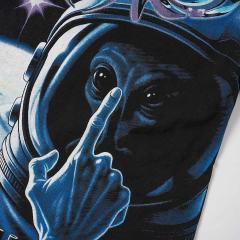 Alien Astronaut Finger Print Washed Tee 2 colors 29098146