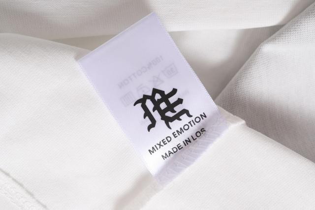 Cracked 3D letter white loose-fitting drop-shoulder short-sleeved T-shirt 29069167