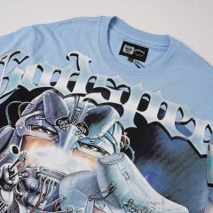 Cyber Twin Female Robot Print Washed Tee 2 colors 29098144