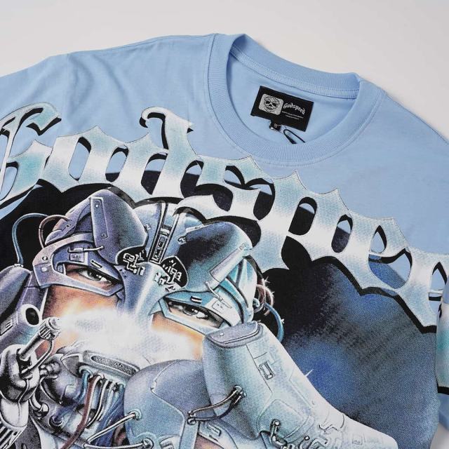 Cyber Twin Female Robot Print Washed Tee 2 colors 29098144