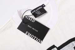 Cracked 3D letter white loose-fitting drop-shoulder short-sleeved T-shirt 29069167