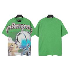 Starry Lovers Kiss Rhinestone Print Washed Tee 2 colors 29098149