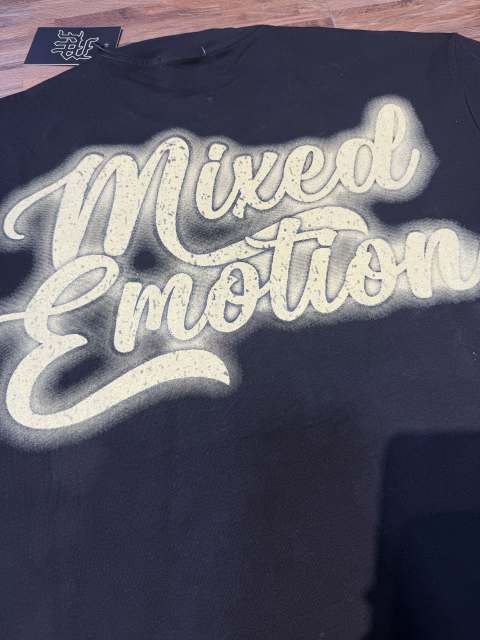 sleeve starry sky rhinestone black and white double-color loose T-shirt 2 colors 29069313