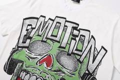Cracked 3D letter white loose-fitting drop-shoulder short-sleeved T-shirt 29069167