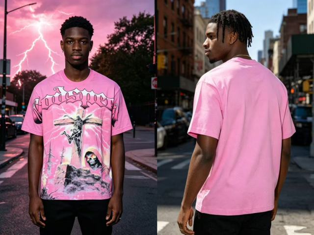 Electric Skull Cross Print Washed Tee 29098133