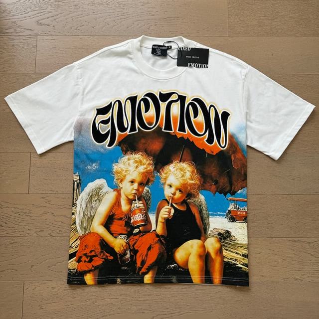 Beach Vacation Angel Soda Rhinestone Print Tee 29105629
