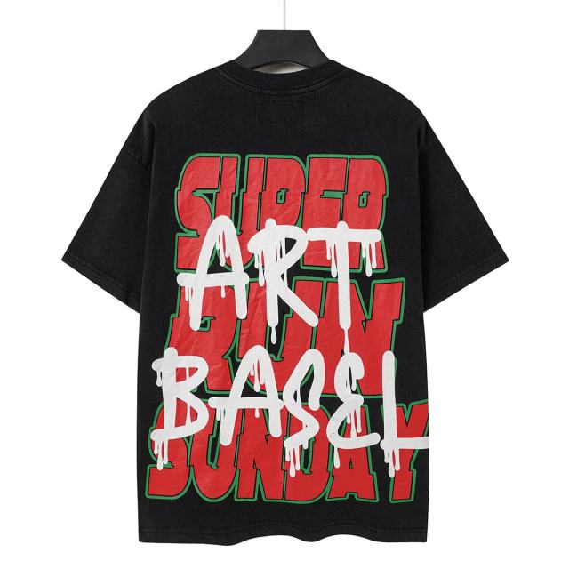 Splatter Graffiti Racing Print Washed Tee 2 colors 29098142