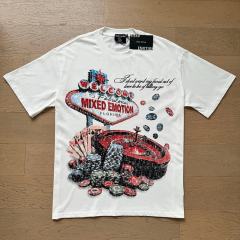 Las Vegas Casino Rhinestone Print Washed Tee 29105646