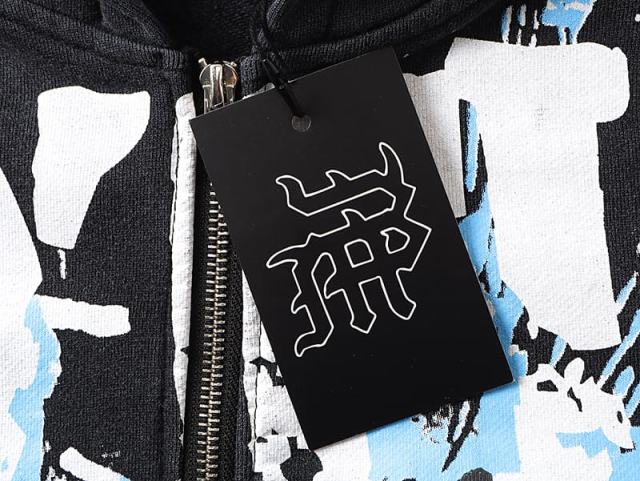 Gas Mask Wasteland Style Zipper Print Washed Hoodie 29116525