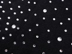 Cloud Piano Double Angel Rhinestone Print Washed Hoodie 29116524