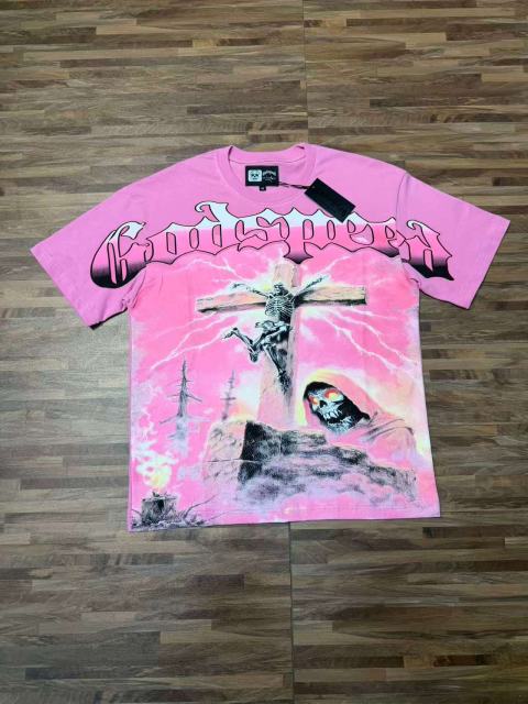 Electric Skull Cross Print Washed Tee 29098133