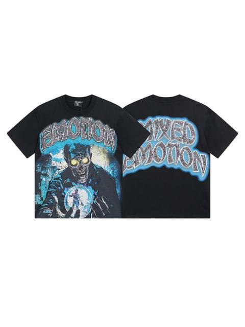 Eerie Zombie Crystal Ball Rhinestone Print Washed Tee 29105651