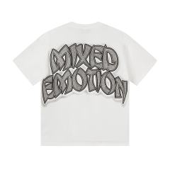 White Tomb Zombie Rhinestone Print Washed Tee 29105640