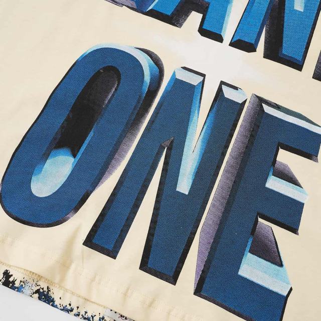 Alien Astronaut Finger Print Washed Tee 2 colors 29098146