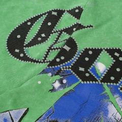 Broken Thorn Caged Eye Rhinestone Print Washed Tee 2 colors 29106668