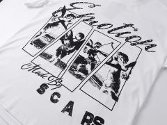 Four-grid Cupid Film Rhinestone Print Tee 2 colors 29105634