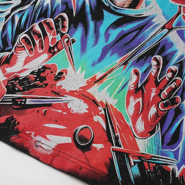 Horror Craniotomy Rhinestone Print Washed Tee 29106669