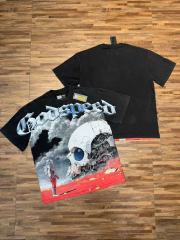 Giant Mechanical Skull Blood Print Washed Tee 29098139