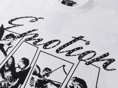 Four-grid Cupid Film Rhinestone Print Tee 2 colors 29105634