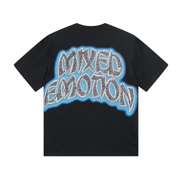 Eerie Zombie Crystal Ball Rhinestone Print Washed Tee 29105651