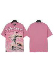 Electric Skull Cross Print Washed Tee 29098133