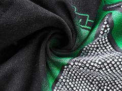 Motorcycle Lizard Monster Rhinestone Print Washed Tee 29105649