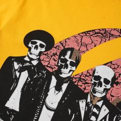 Skull Guitar Band Print Washed Tee 29098140