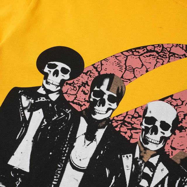 Skull Guitar Band Print Washed Tee 29098140