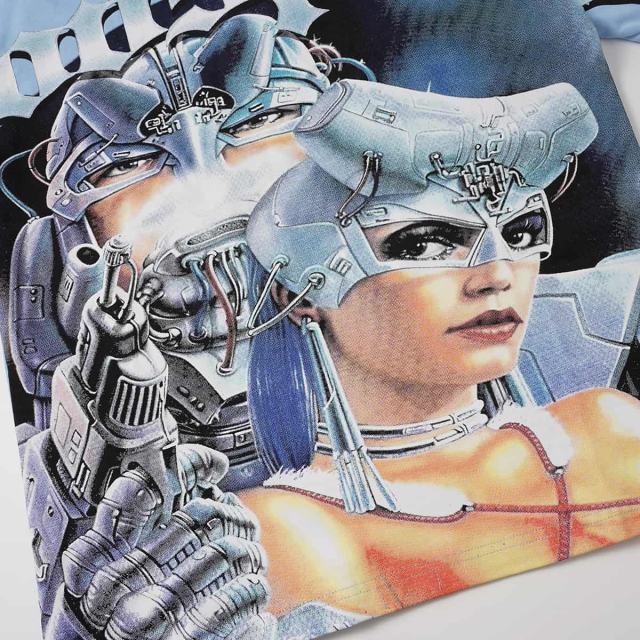 Cyber Twin Female Robot Print Washed Tee 2 colors 29098144