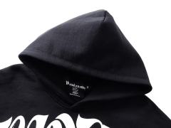Cloud Piano Double Angel Rhinestone Print Washed Hoodie 29116524