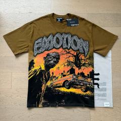 Dusk Cemetery Zombie Car Rhinestone Print Washed Tee 29105644