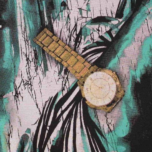 Face-Covering Statue of Liberty Print Washed Tee 2 colors 29098148