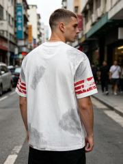 Retro No.13 Sport Style Print Washed Tee 2 colors 29098134