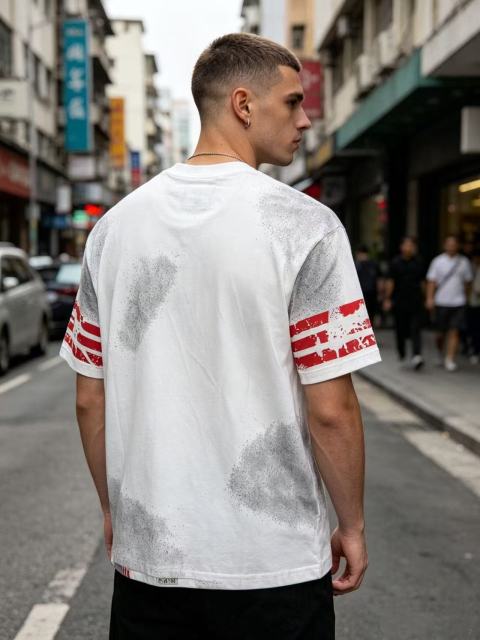 Retro No.13 Sport Style Print Washed Tee 2 colors 29098134