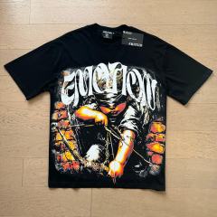 Blindfolded Cupid Brick Wall Rhinestone Print Washed Tee 29105647