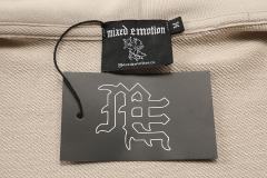 Gothic Letter Patch & Metal Rivets Full Zip Hoodie 2 colors 29107708
