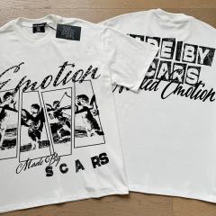 Four-grid Cupid Film Rhinestone Print Tee 2 colors 29105634
