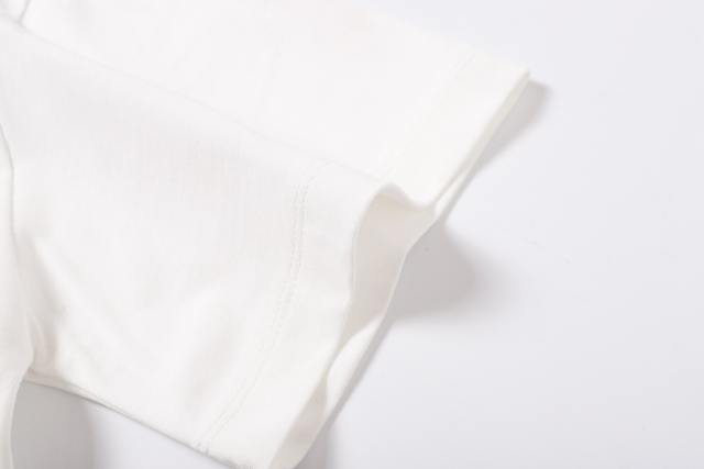 Cracked 3D letter white loose-fitting drop-shoulder short-sleeved T-shirt 29069167