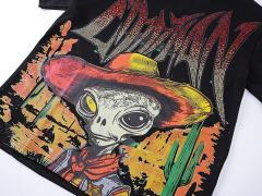 Western Cowboy ET Rhinestone Print Washed Tee 29105635