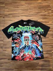 Horror Craniotomy Rhinestone Print Washed Tee 29106669