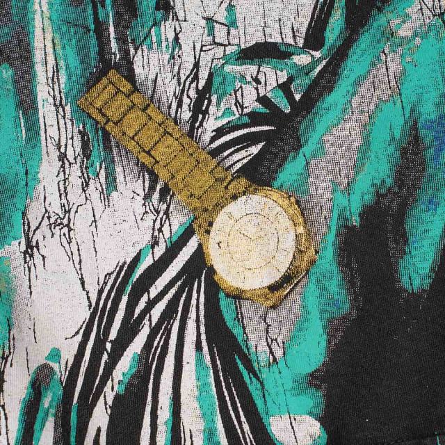 Face-Covering Statue of Liberty Print Washed Tee 2 colors 29098148